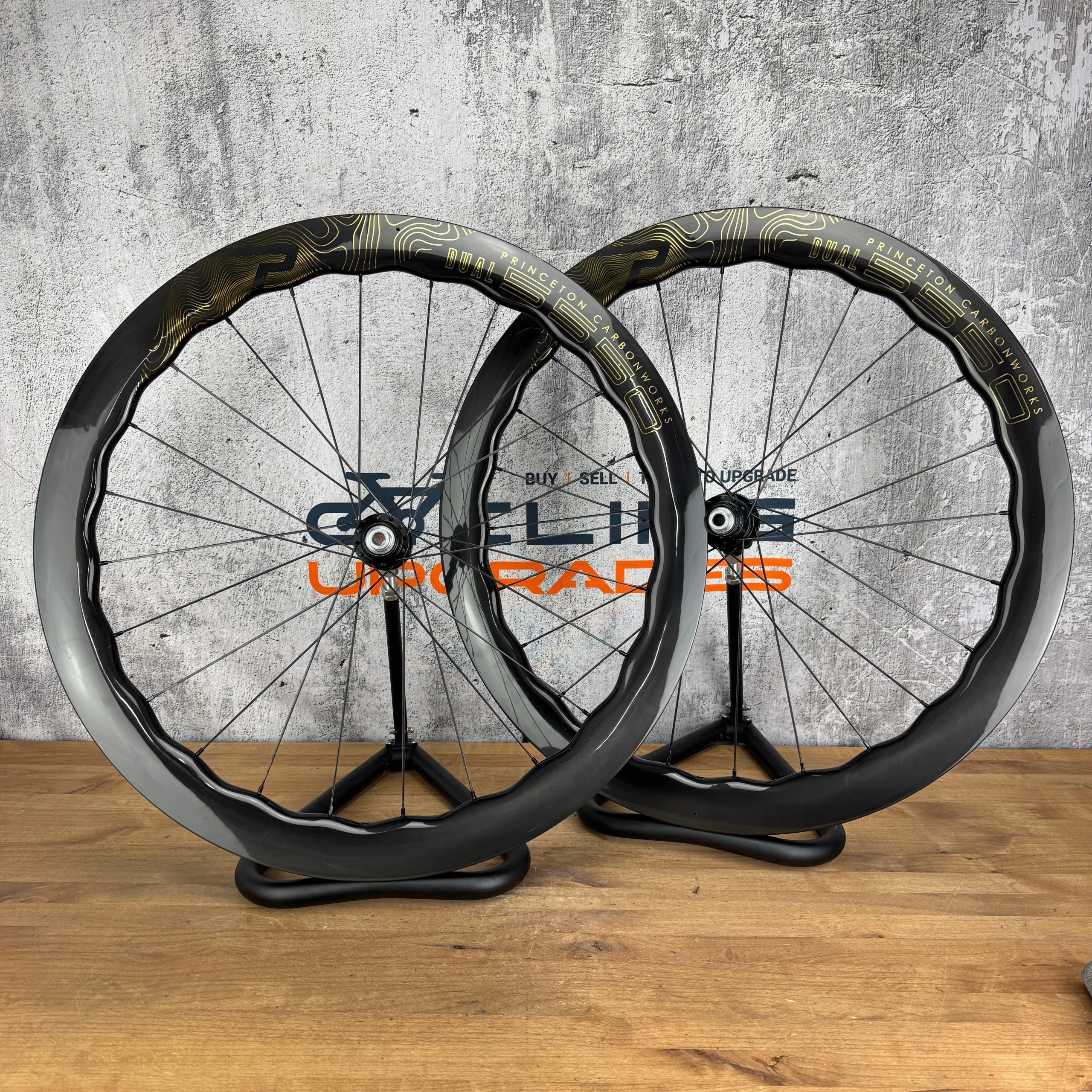 Princeton CarbonWorks Dual 5550 Carbon Tubeless Disc Wheelset 700c 1612g