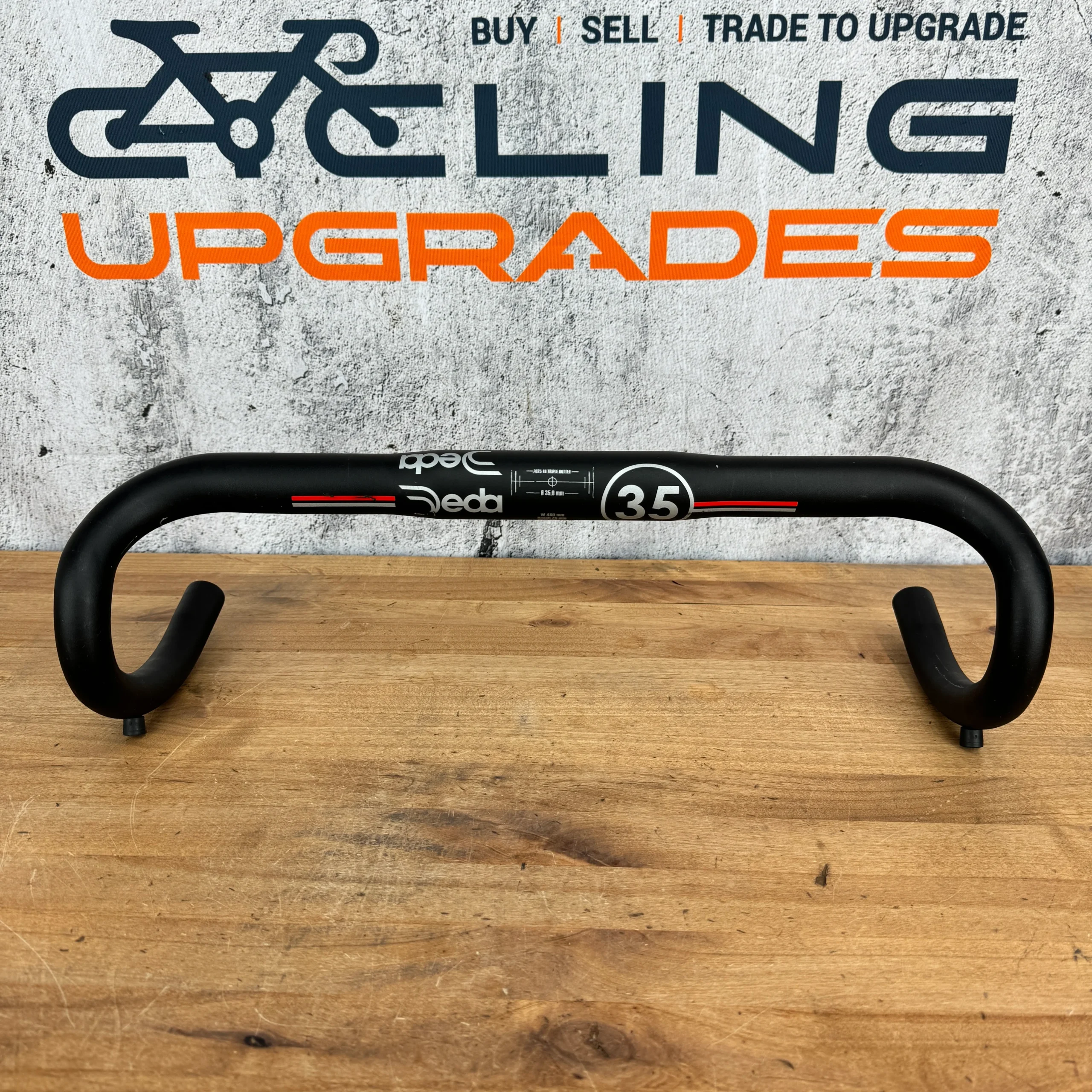 Deda Elementi Trentacinque 46cm O-O (44cm C-C) Alloy Bike Handlebar 35mm 300g