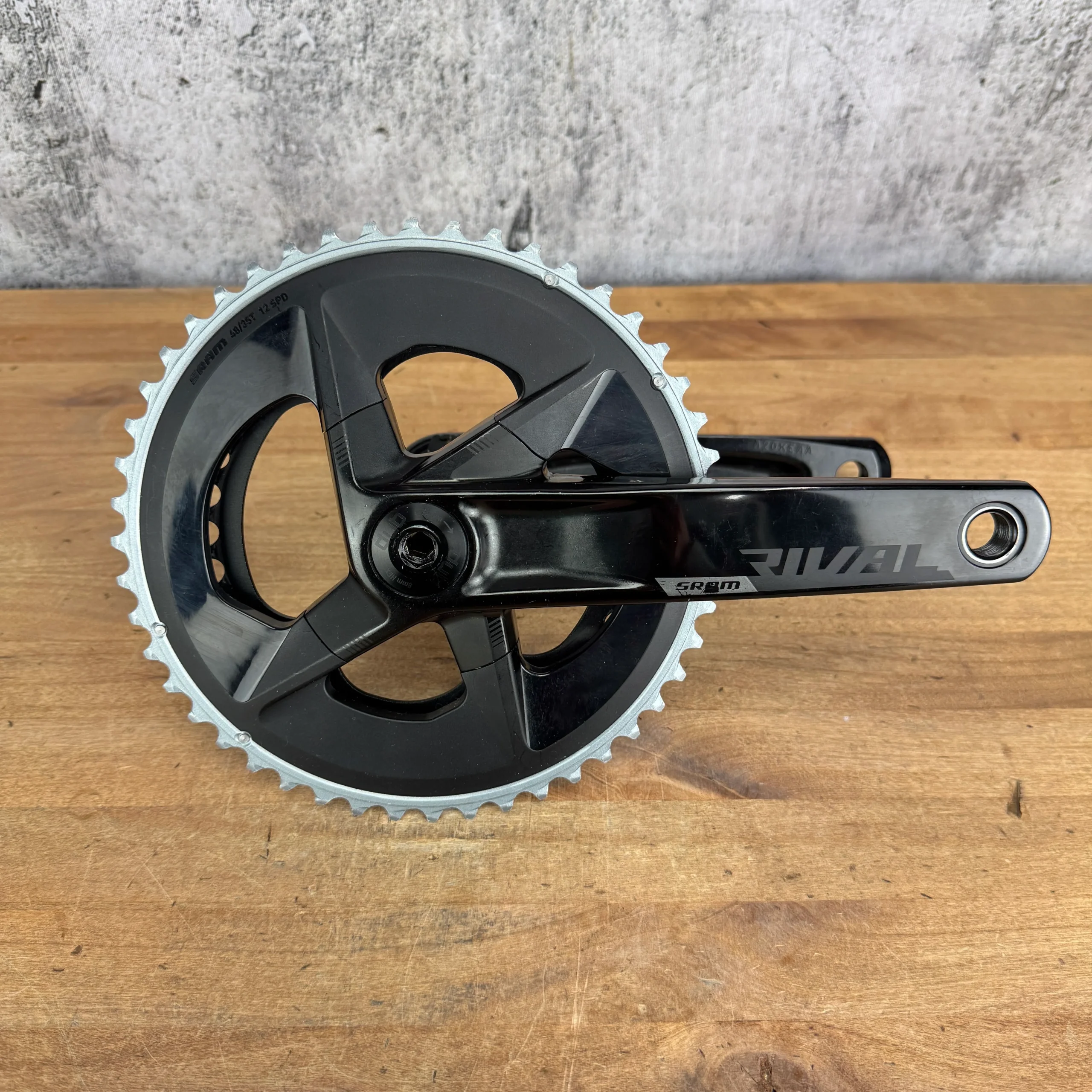 Low Mile! SRAM Rival AXS 172.5mm 48/35t 12-Speed Alloy Crankset with Chainrings