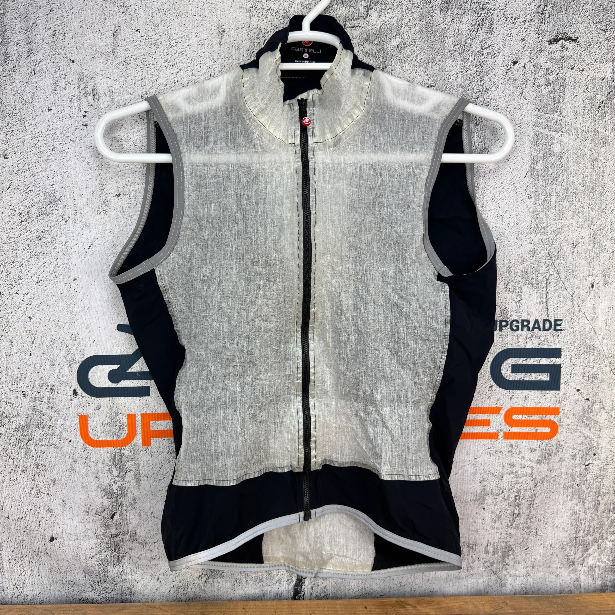 Castelli Rain Vest Men's Extra Large White/Black Cycling Vest