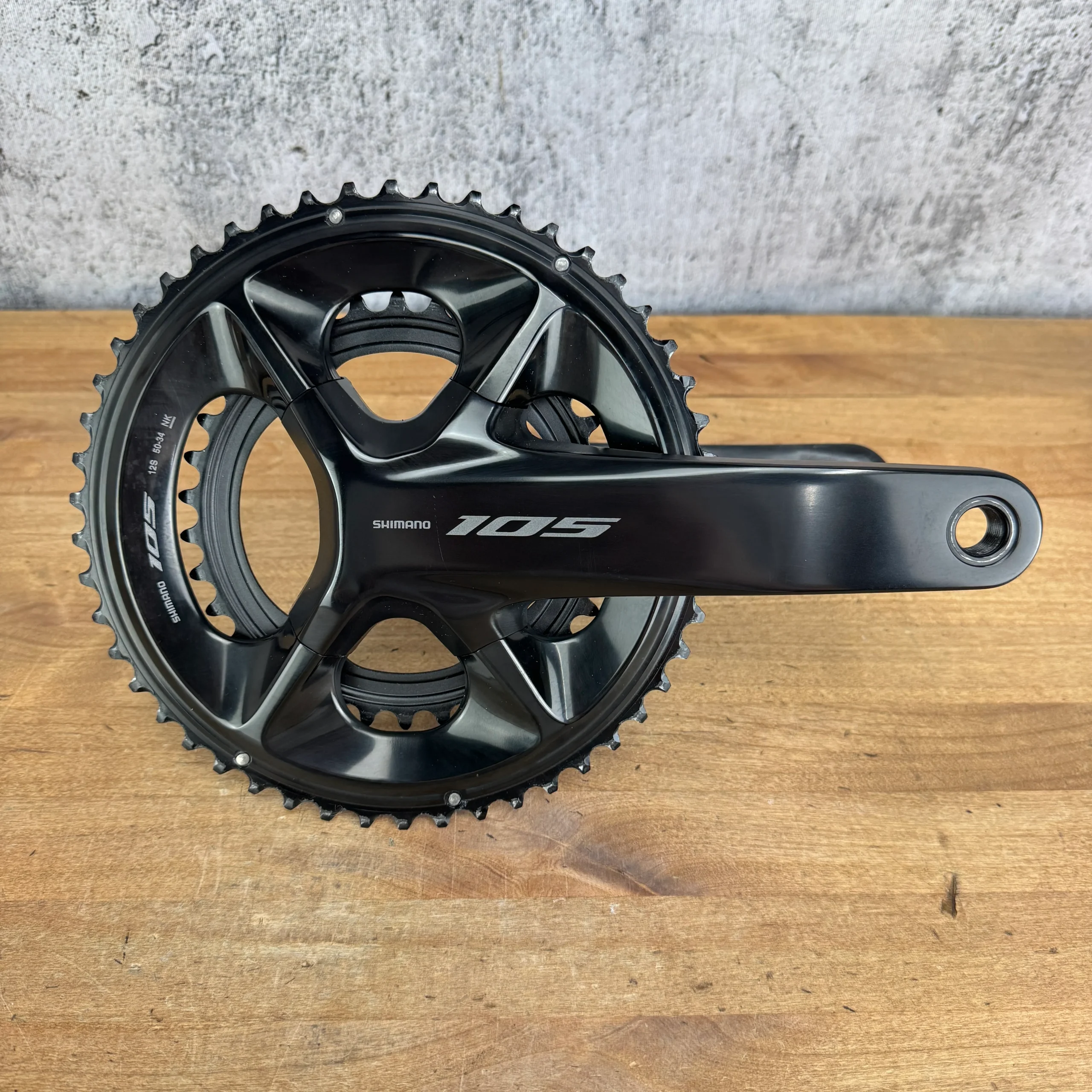 Low Mile! Shimano 105 FC-R7100 172.5mm 50/34t 12-Speed Crankset 24mm Spindle