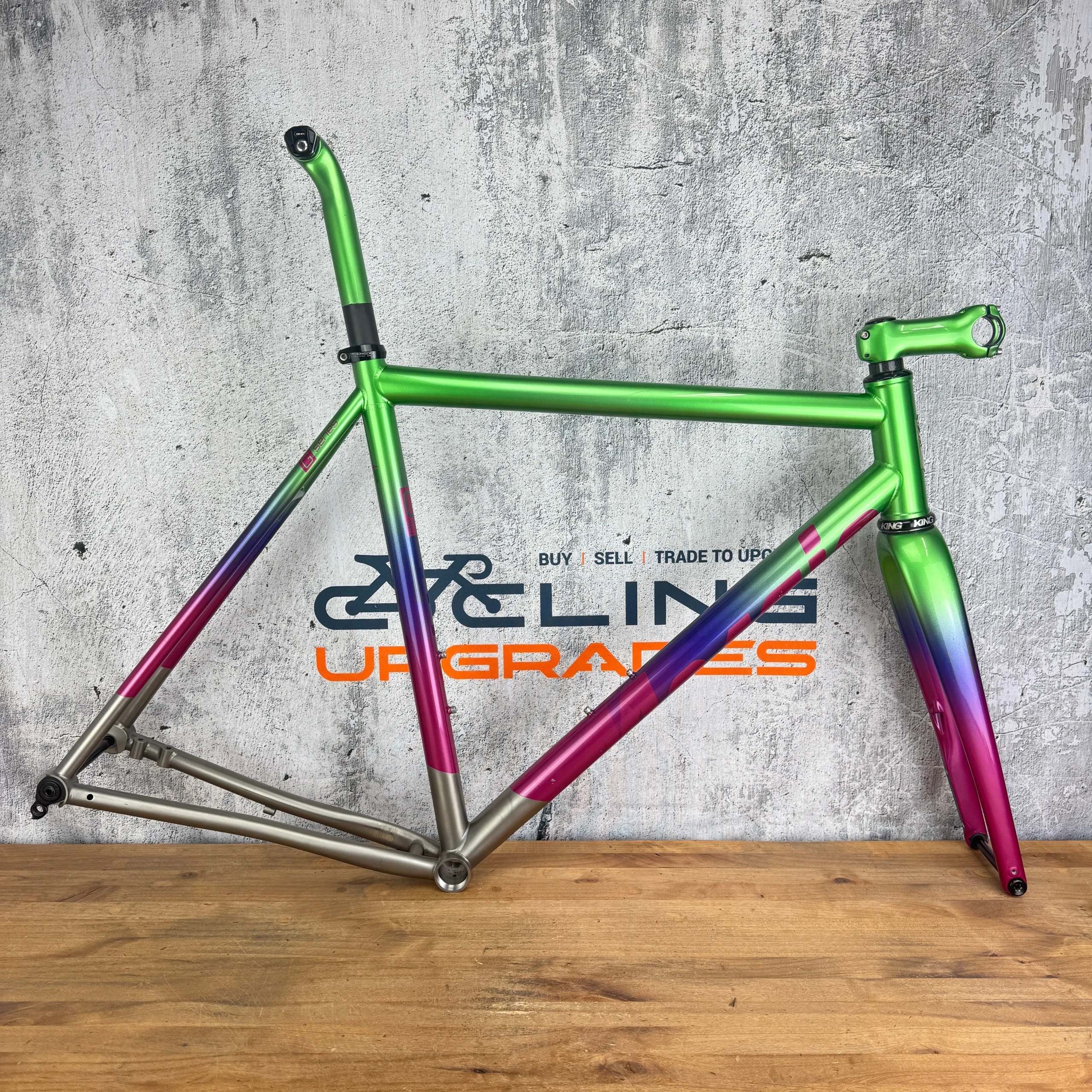 2021 Mosaic GT-1 AR Titanium 56.5cm Enve Chris King Gravel Bike Frameset 700c