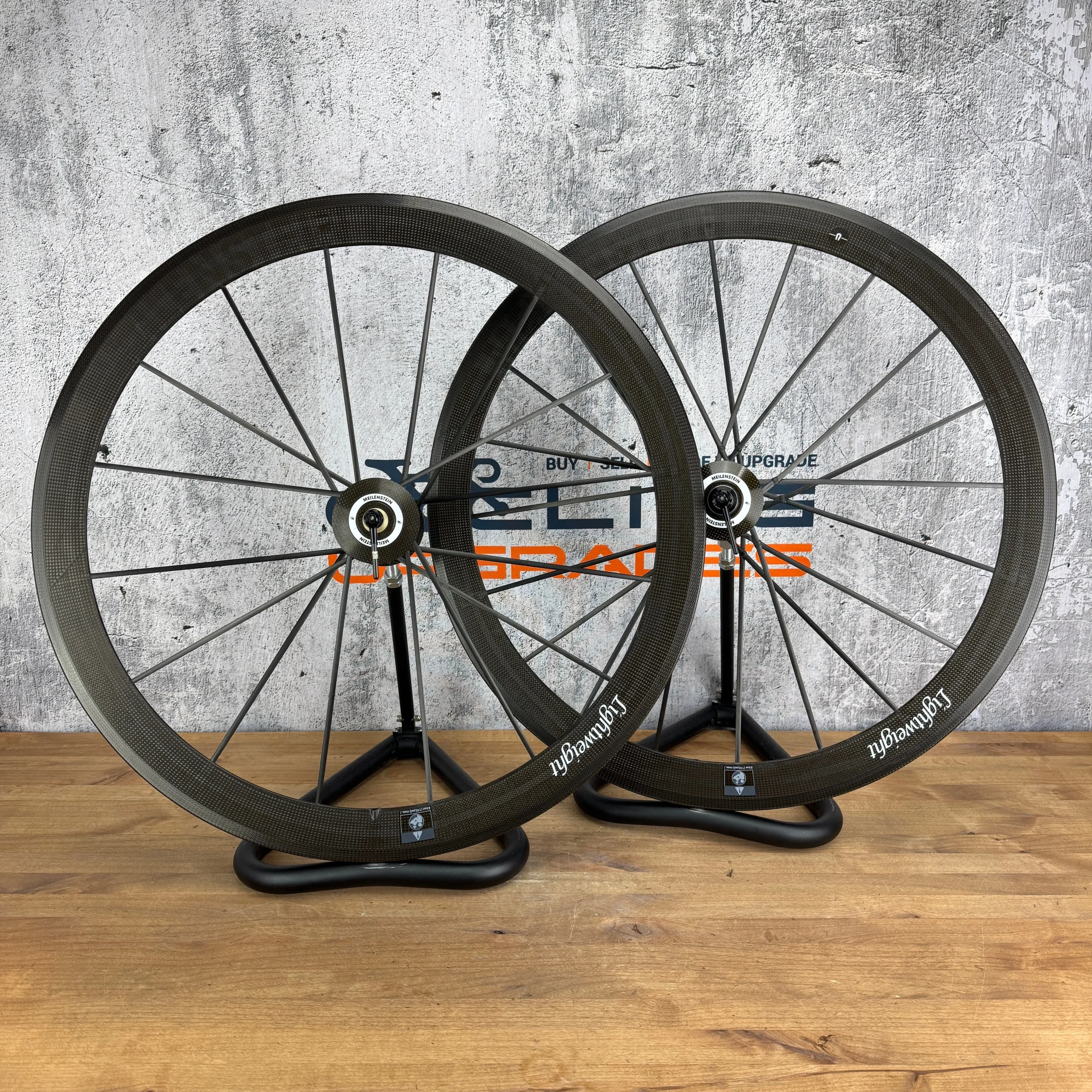 Lightweight Meilenstein Gen IV 16/20 Carbon Clincher Wheelset Rim Brake 1223g