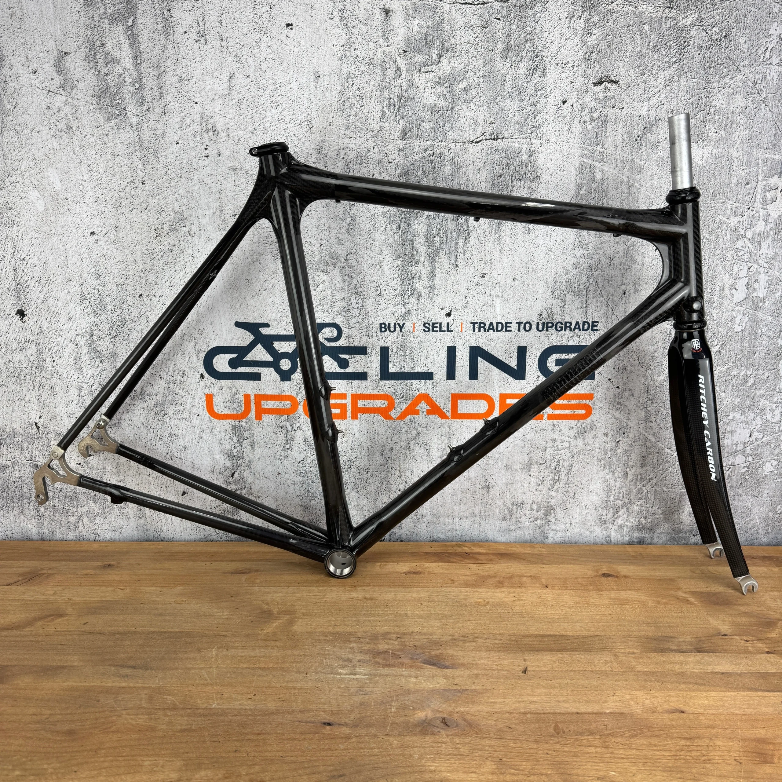 Vintage! Calfee Tetra Classic 54cm Carbon Frameset Ritchey Fork Chris King 1811g