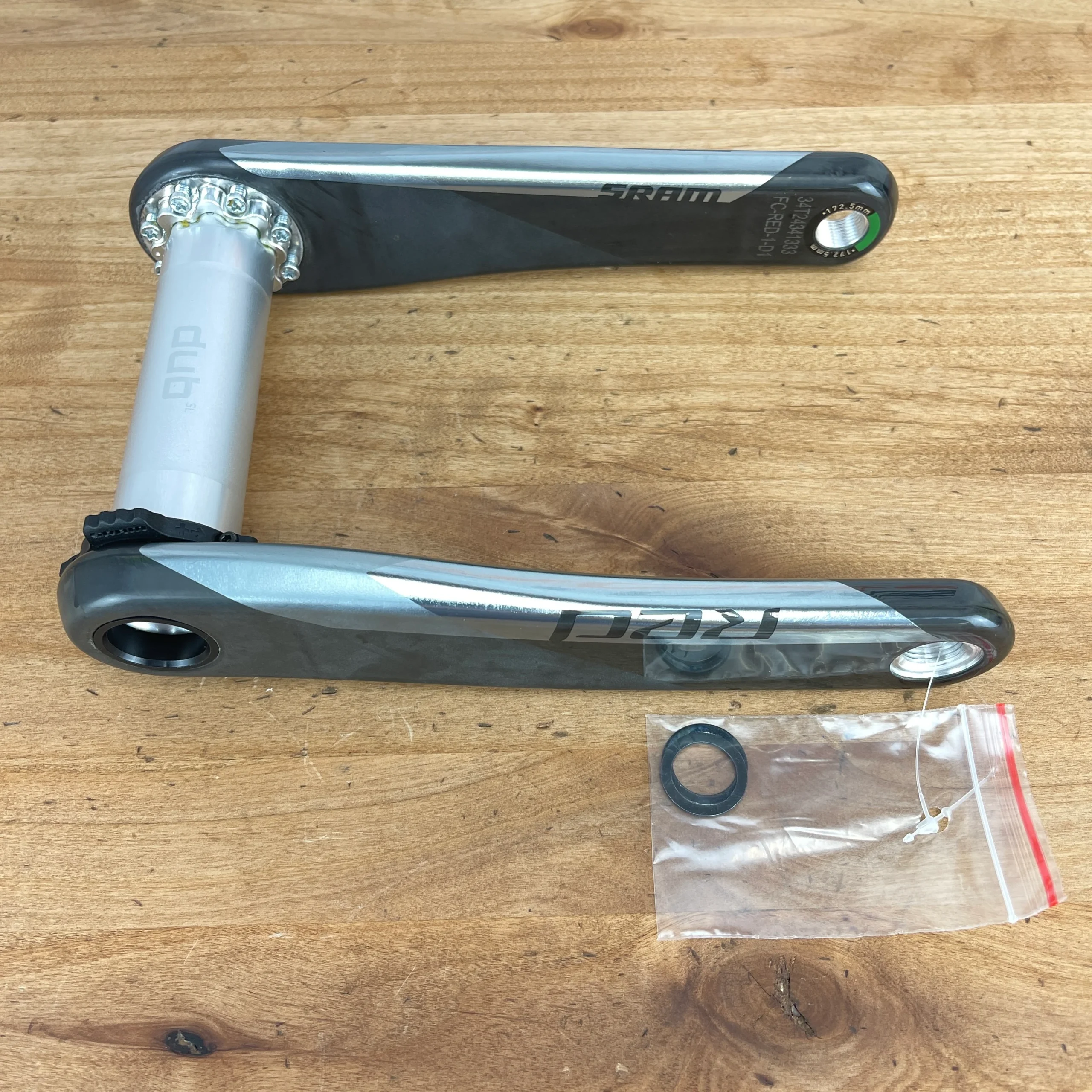 New! SRAM RED AXS DUB D1 Carbon 172.5mm Road Bike Crank Arms 345g