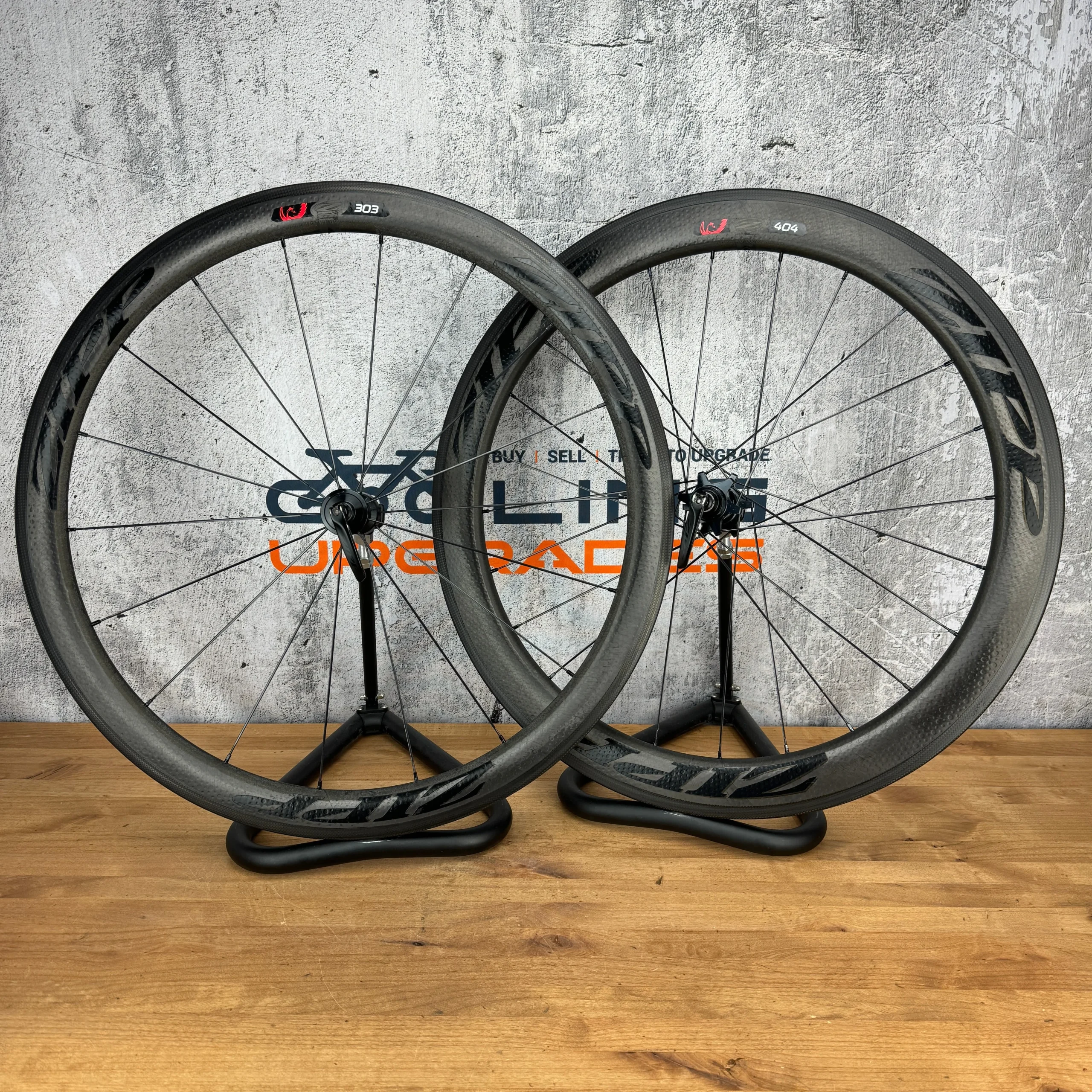 2017 Zipp 303/404 Firecrest Carbon Clincher Wheelset 700c Rim Brake 77/177 1661g