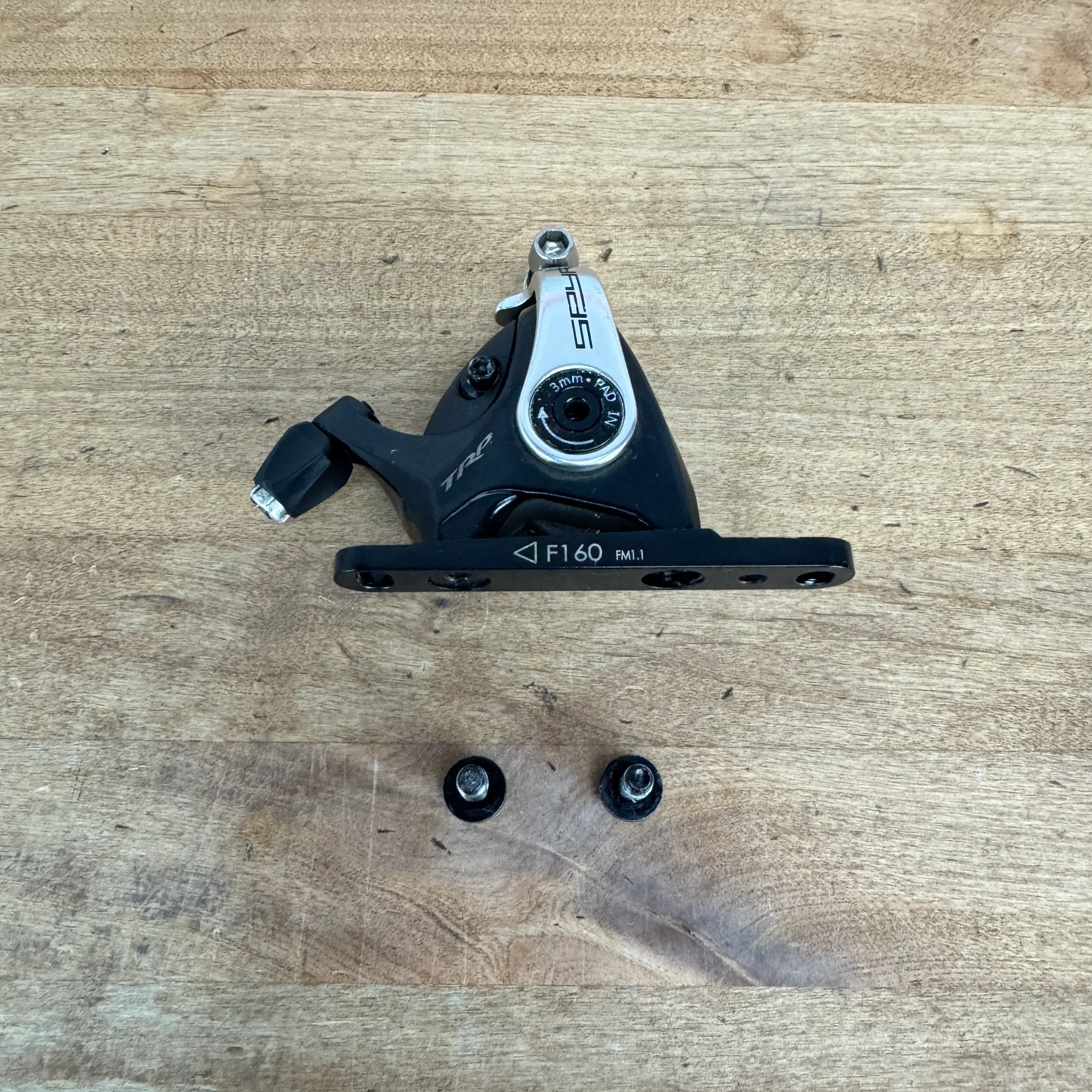 TRP Spyre Mechanical Flat Mount Disc Brake Caliper + Adapter 175g