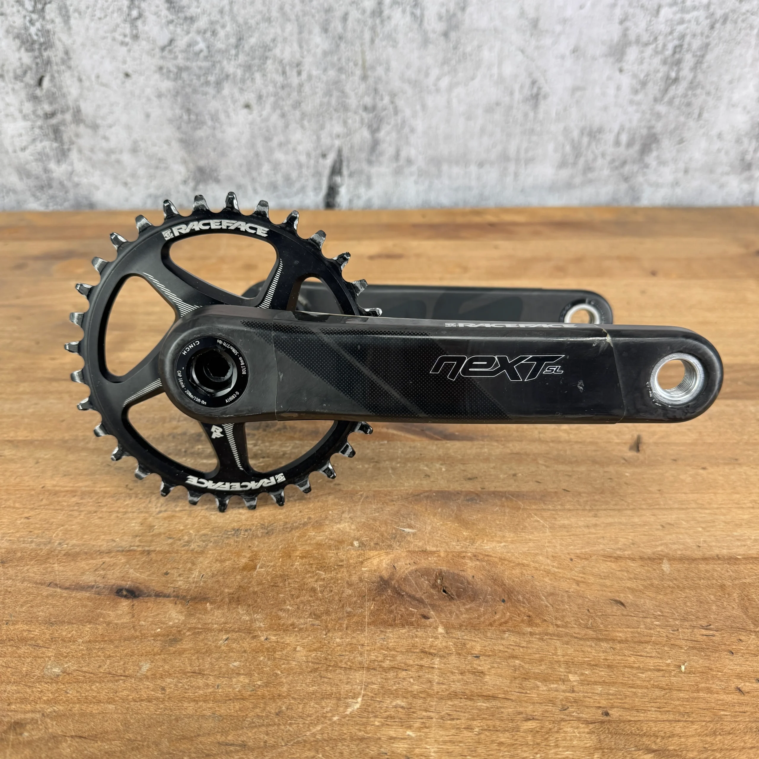Race Face Next SL Carbon MTB XC Boost (RF136) 175mm Crankset 32t Chainring 452g