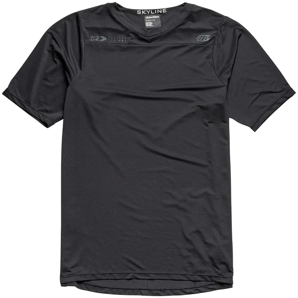 Troy Lee Designs Skyline Short Sleeve Jersey Mono Black, Large