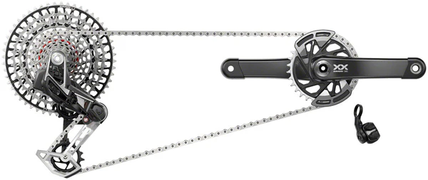SRAM XX T-Type Eagle Transmission Groupset - Crankset, 32t Chainring, AXS POD Controller, 10-52t Cassette, Rear Derailleur