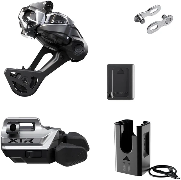 Shimano XTR M9250 Di2 Wireless Upgrade Kit - Includes M9250-SGS Rear Derailleur, M9250-IR I-Spec EV Shifter, Battery,