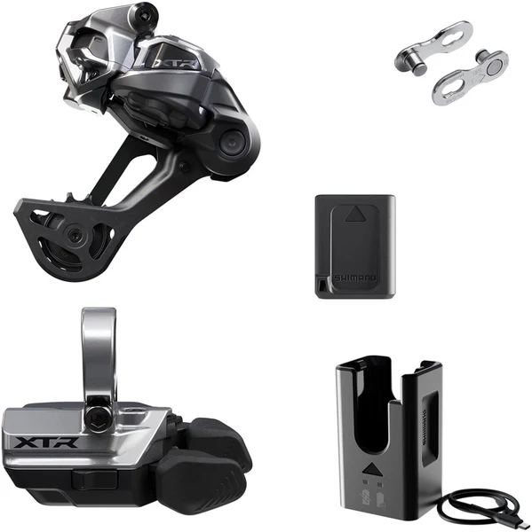 Shimano XTR M9250 Di2 Wireless Upgrade Kit - Includes M9250-SGS Rear Derailleur, M9250-RShifter, Battery, Charger,