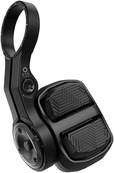 SRAM AXS POD Electronic Controller - Left or Right Mount, Discrete Clamp, 2-Button, Black, D1