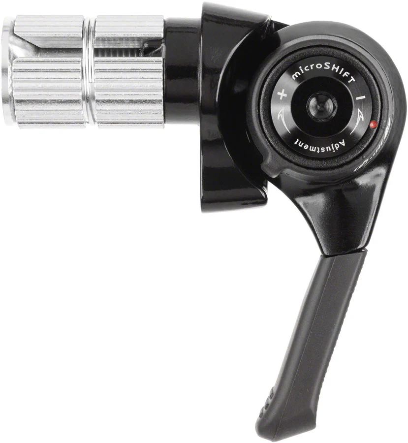 microSHIFT BS-G10-R Right Bar End Shifter - 10-Speed Compatible Sword Advent X 10-Speed Derailleurs BLK