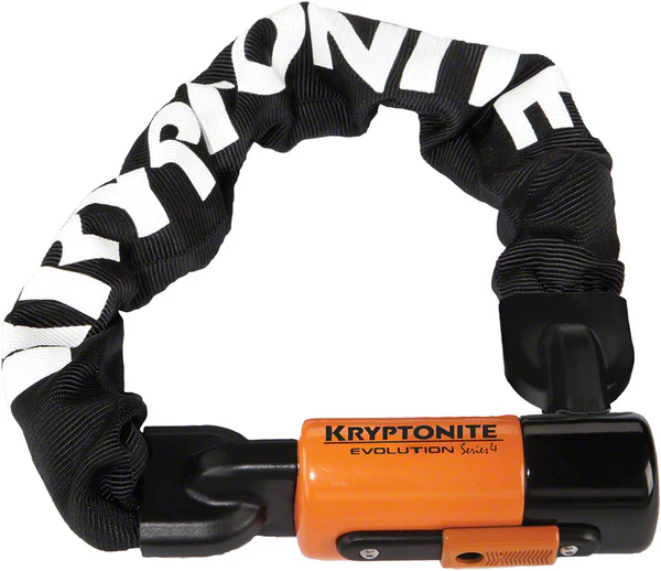 Kryptonite 1055 Evolution Mini Series 4 Chain Lock: 1.8' (55cm) heavy duty bike