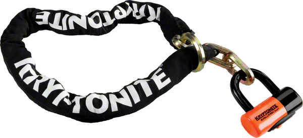 Kryptonite New York Noose Chain 1213 and Evolution Disc Lock: 4.25' (130cm)
