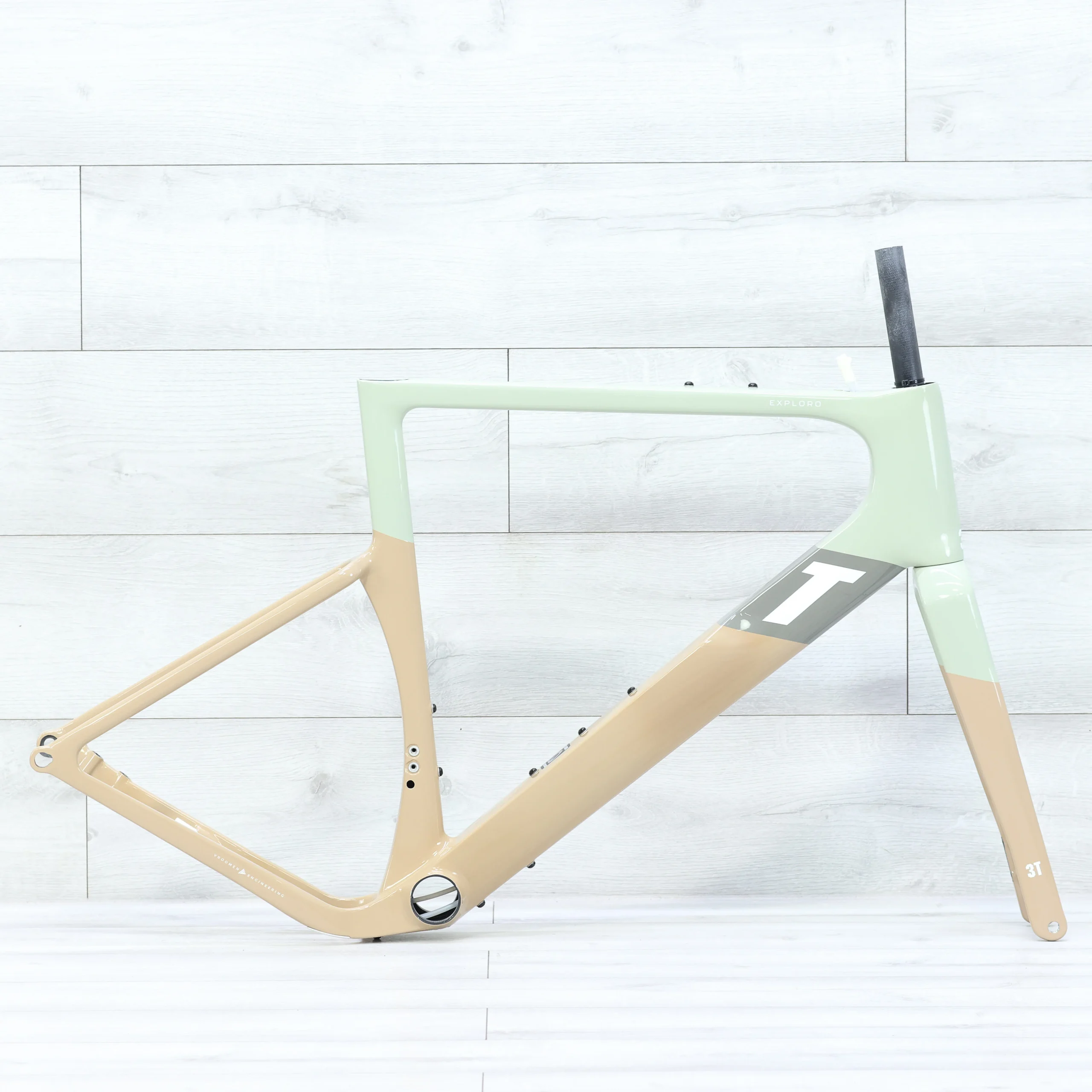 3T Exploro Racemax Gravel Bike Frameset 700c Olive/Sand- 56cm
