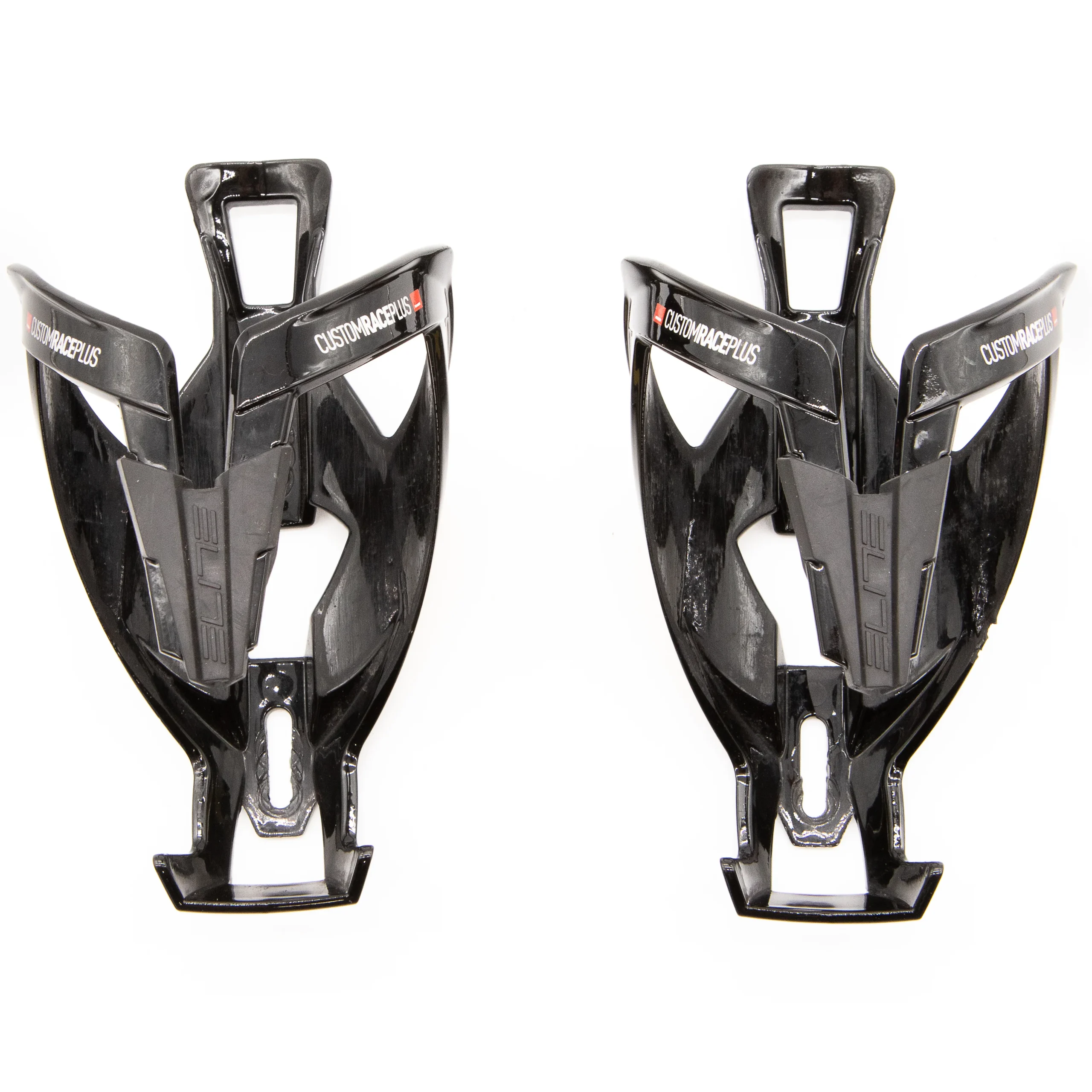 Elite Custom Race Plus Yellow/Black Bottle Cages Pair 81g