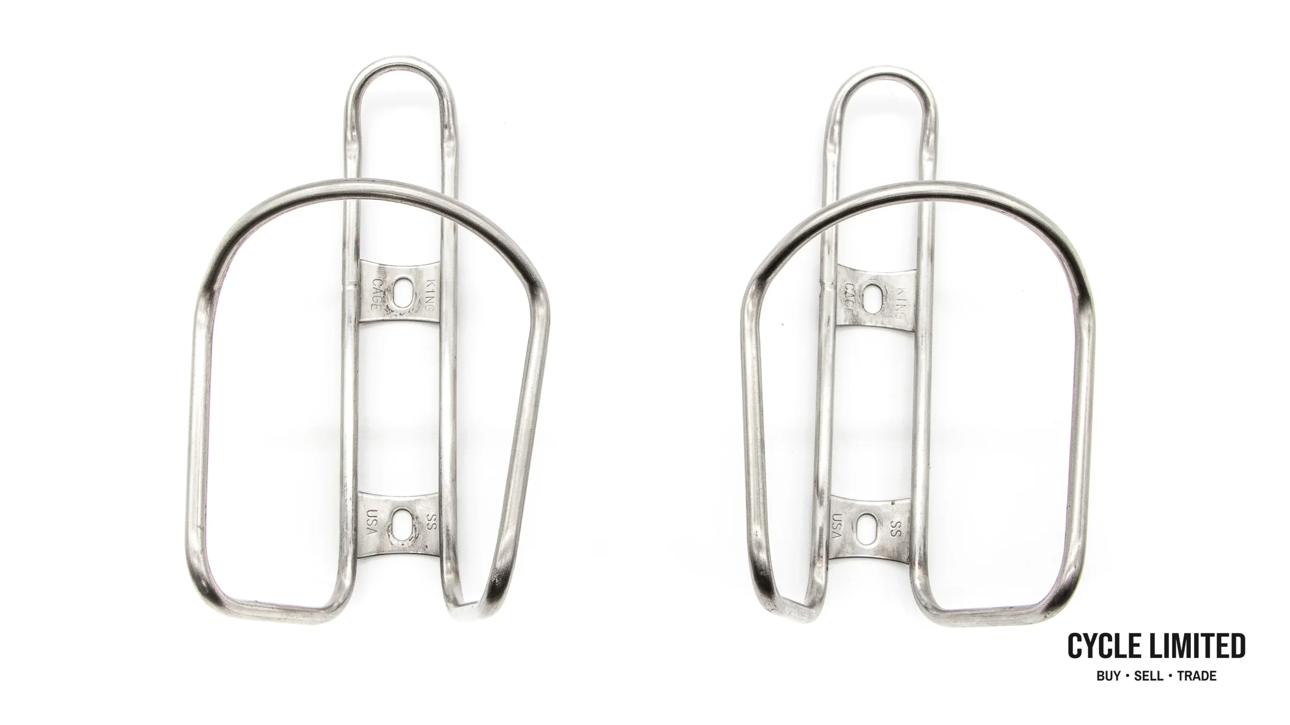 King Cage Stainless Steel Bottle Cage Pair 96g