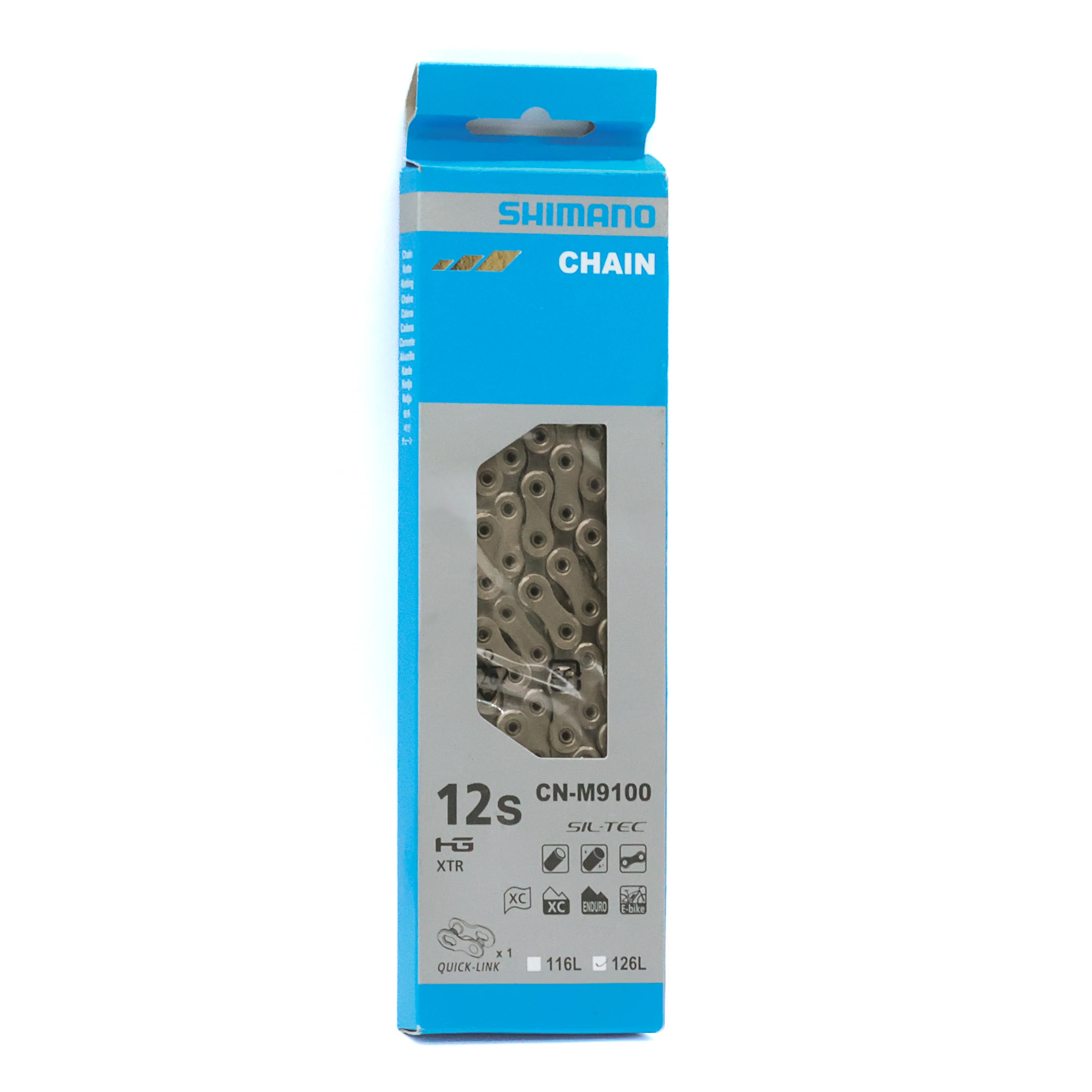 Shimano CN-M9100 Chain with Quick Link, 12-Speed, 126L XTR/Dura-Ace/GRX