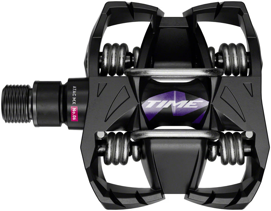 TIME MX 6 Pedals - Dual Sided Clipless with Platform Aluminum 9/16"