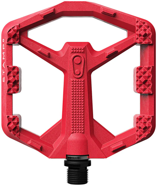 Crankbrothers Stamp 0 Pedals - Platform, Aluminum, 9/16", Bright Red, Small