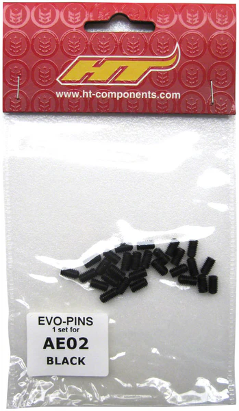 HT Components AE02(SP7) Pedal Pin Kit - Black