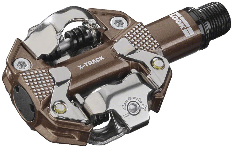 LOOK X-TRACK Pedals - Dual Sided Clipless Chromoly9/16" Gravel Edition