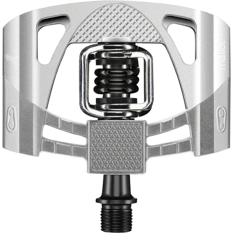 Crankbrothers Mallet 2 Pedals – Dual-Sided Clipless, Aluminum, 9/16", Raw/Silver/Black