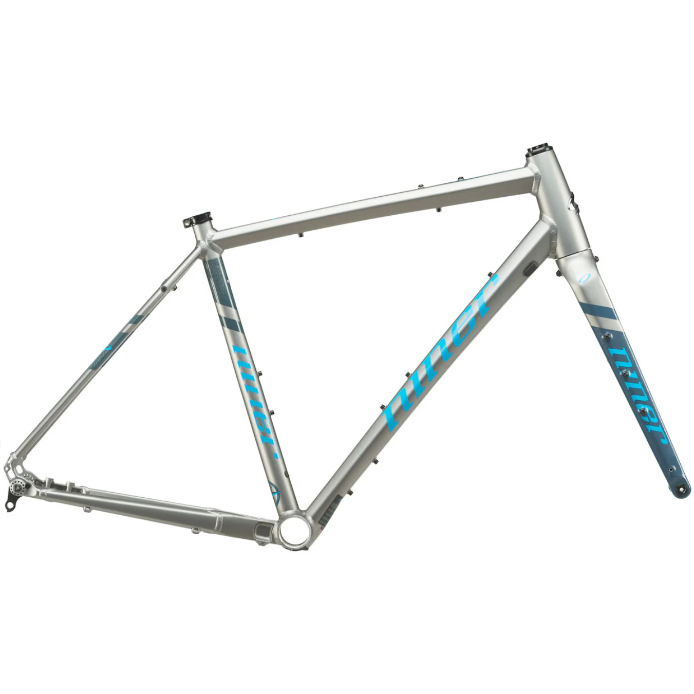 Niner RLT 9 Aluminum Gravel Frameset - 59cm Forge Grey/Skye Blue