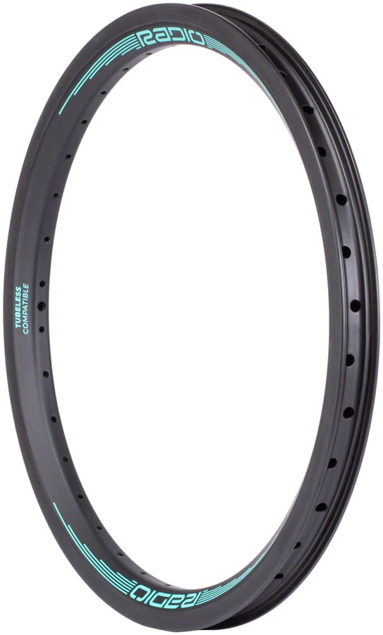 Radio Raceline Solar Carbon Rim - 20" 36hBlack/Teal Front