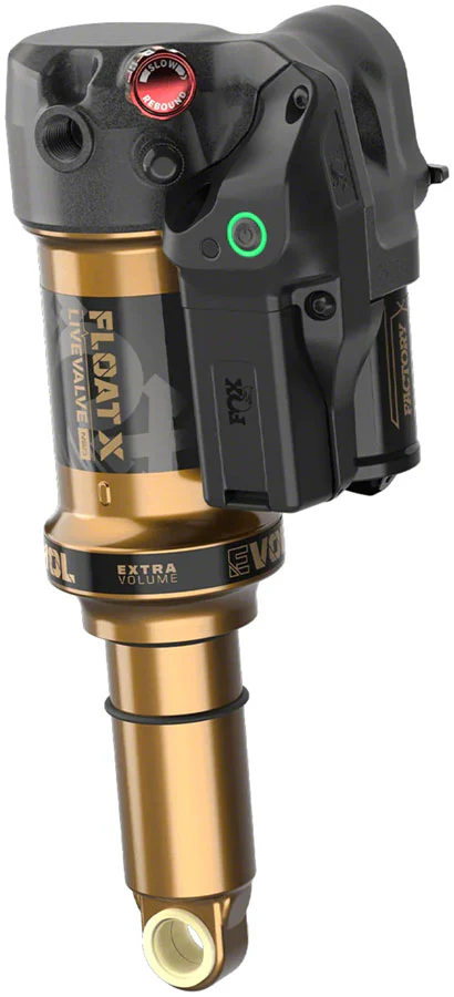 Fox Shox FOX FLOAT X Live Valve Neo Factory Rear Shock - Trunnion Metric 205 x 60 mm 0.2 Spacer Live Valve EVOL LV Kashima Coat