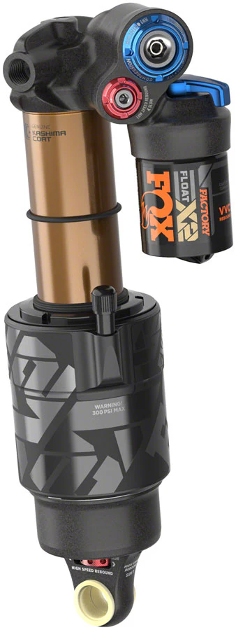 Fox Shox FOX FLOAT X2 Factory Rear Shock - Trunnion Metric 185 x 50 mm 2-Position Lever Kashima Coat