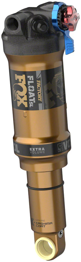 Fox Shox FLOAT SL Factory Rear Shock - Trunnion Metric 165 x 45 mm 3-Postion Lever EVOL SV Kashima Coat