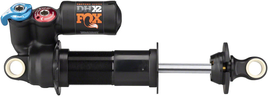 Fox Shox FOX DHX2 Factory Rear Shock - Standard 8.5 x 2.5" 2-Position Lever Hard Chrome Coat