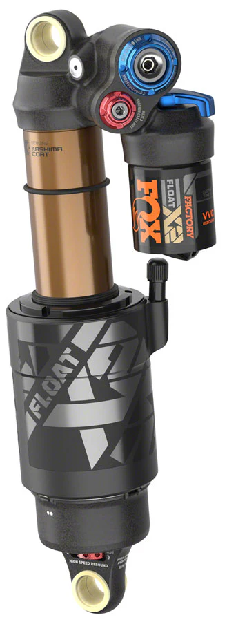 Fox Shox FOX FLOAT X2 Factory Rear Shock - Metric 230 x 57.5 mm 2-Position Lever Kashima Coat