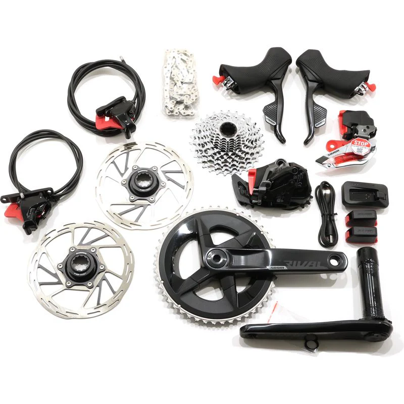 SRAM Rival AXS 2x12 Power-Meter Groupset, 46/33T, 10-30T, Disc, XDR, Various Lengths