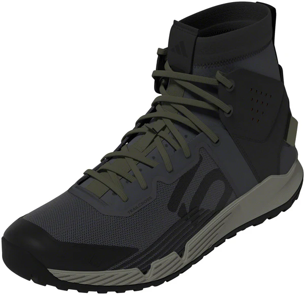 Five Ten Trailcross Mid Pro Flat Shoes - Men's, Gray Six/Core Black/Olive Strata, 12