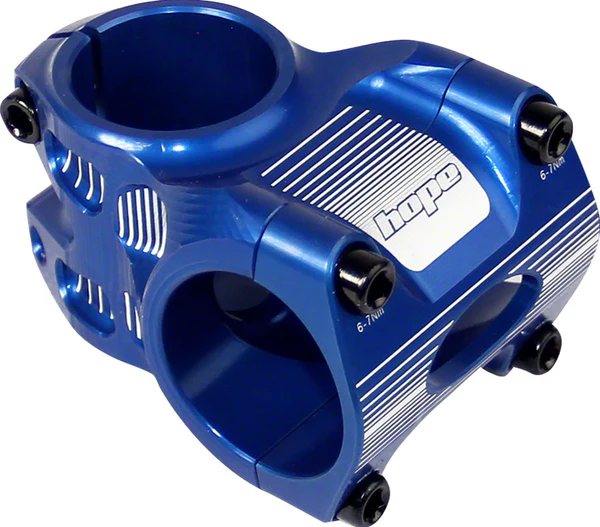 Hope Freeride Stem, 35mm +/- 0 degree 1-1/8" Threadless Blue