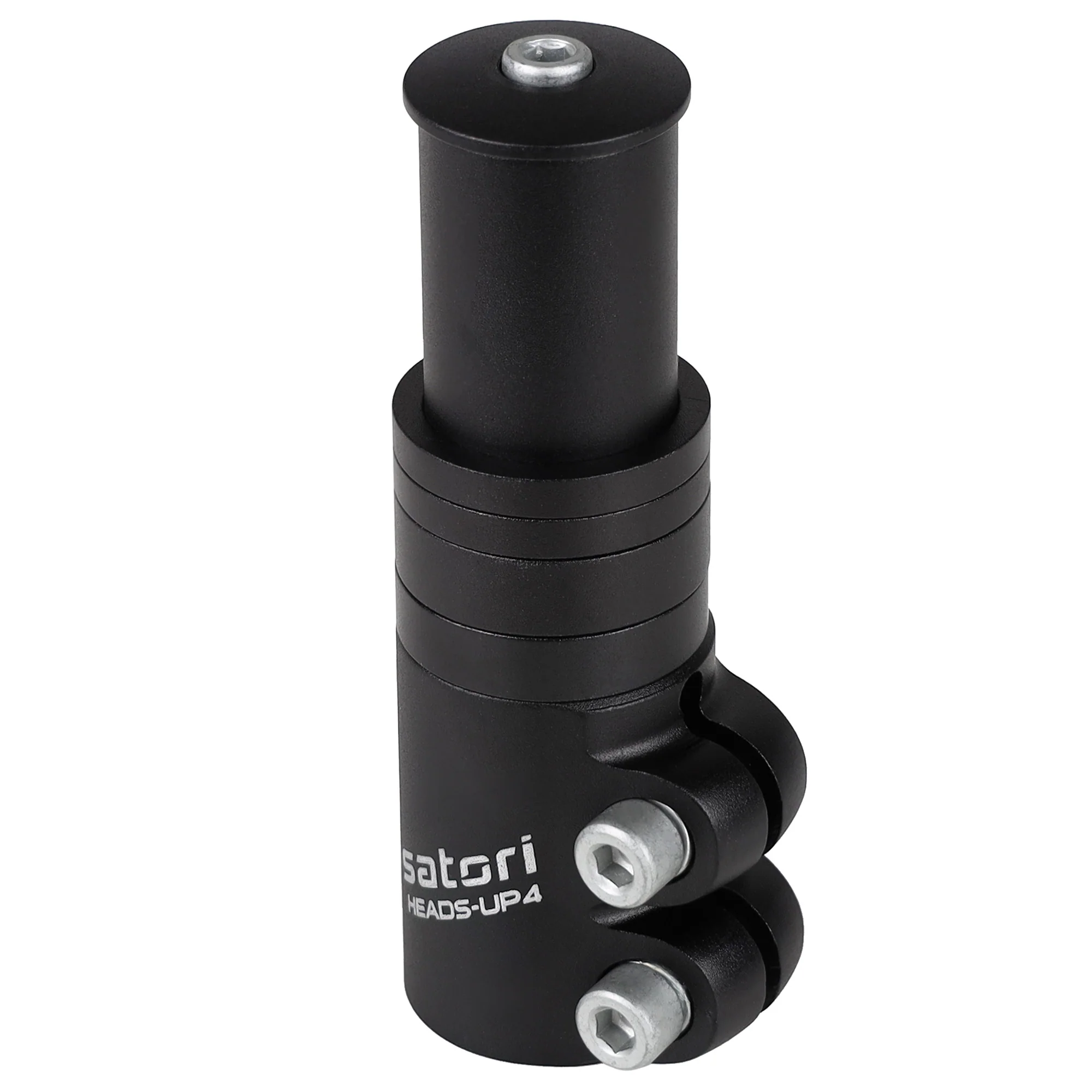 Satori HEADS-UP4 Bicycle Stem Riser 1-1/8"- Adjustable Handlebar Height Extension - Mountain Bike Fork Stem Extender Raise