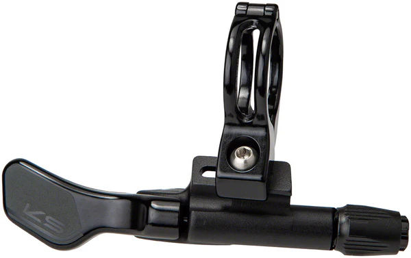 KS Southpaw Under-bar Remote Lever for all KS dropper posts Silver / Black Left