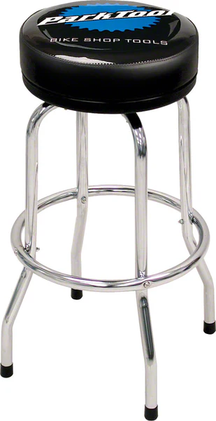 Park Tool STL-1.2 32" Shop Stool (NO Backrest) Padded Seat Black (81cm) Swivel