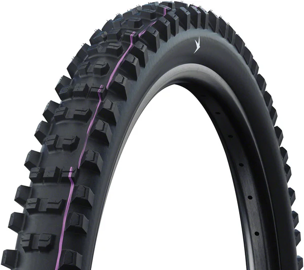Schwalbe Shredda Rear Tire - 29 x 2.50, Tubeless, Folding, Black, Evolution Line, Gravity Pro, Addix Ultra Soft, Radial,