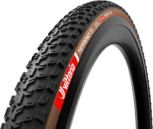 Vittoria Terreno T70 Coarse Loose Tire - 700 x 45, Tubeless, Folding, Black/Brown, Gravel Endurance, Graphene, G2.0