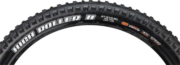 Maxxis High Roller II Tire - 27.5 x 2.8, Tubeless, Folding, Black, 3C Maxx Terra, EXO