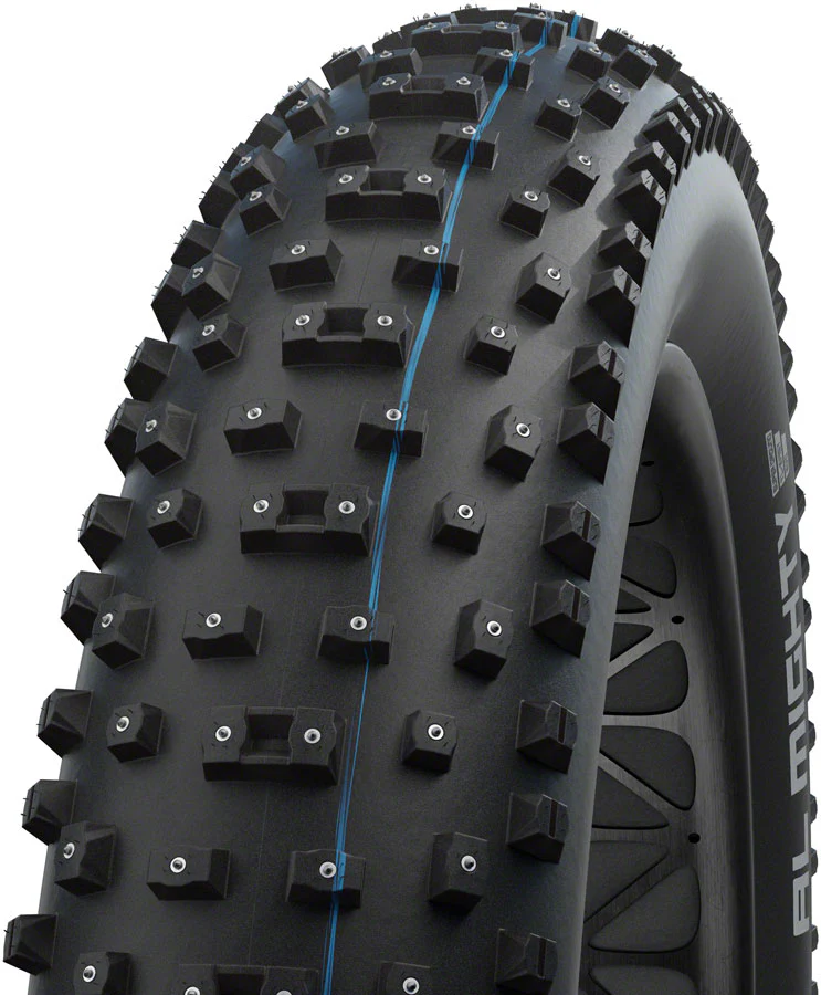 Schwalbe Al Mighty Tire, Evolution Line Addix Speed Grip Super Ground E-25 Studded - 26 x 4.8"