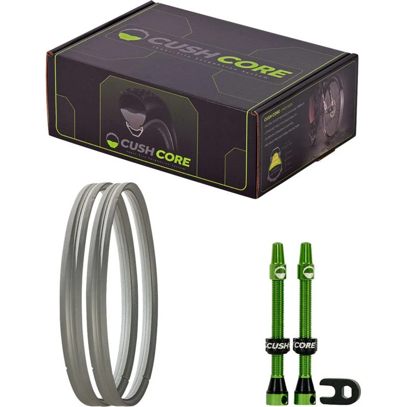 CushCore Pro Tire Inserts Set 29" Pair, Includes 2 Tubeless Valves