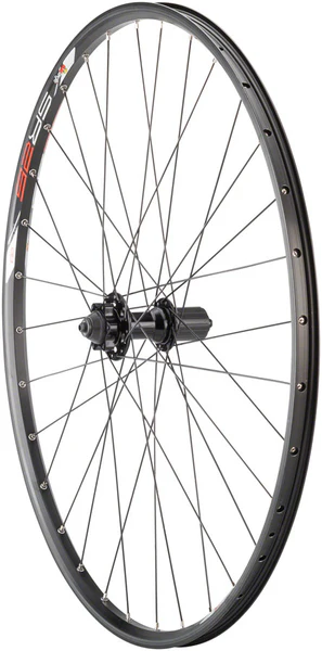 Quality Wheels Value Double Wall Series Disc Rear Wheel - 29", QR x 135mm, 6-Bolt, HG 10, Black, Clincher, 32H