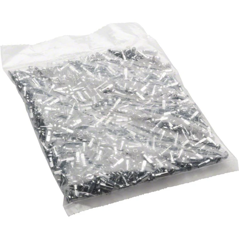 Wheelsmith 2.0 x 16mm Silver Brass Nipples, Bag of 50