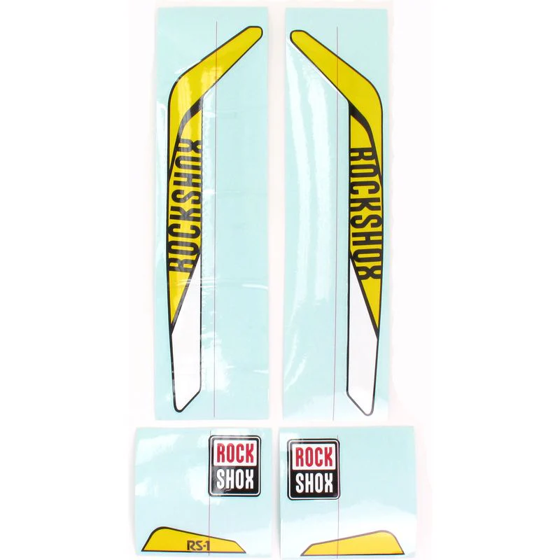 Genuine Factory Replacement RockShox RS-1 XX Decal Set // Yellow/White